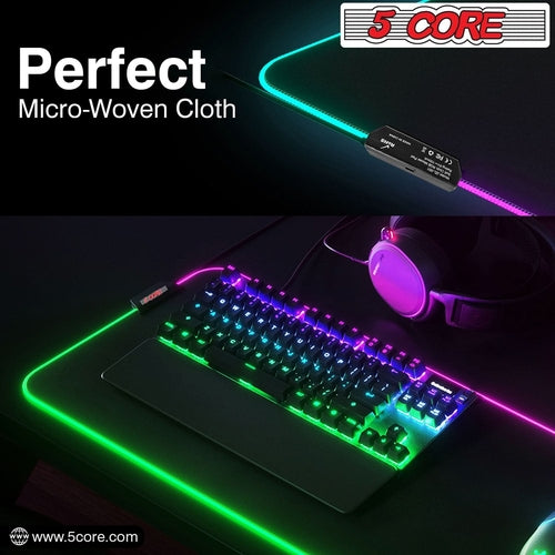 5Core RGB Gaming-Mauspad – 12 Lichteffekte für dein Gaming-Setup