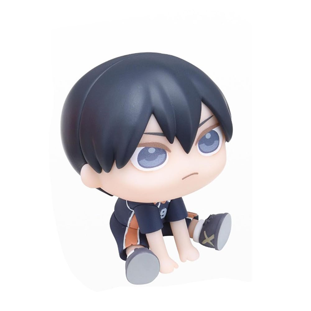 Haikyuu Figur Hinata Syouyou/Kageyama Statue - Nudelstopper Modell 10 cm - Sammlerstück PVC Sitzpose Skulptur Desktop Ornament