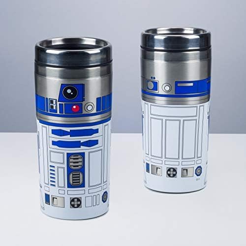 Paladone R2-D2 Reisekanne - Offiziell lizenziert, Star Wars Edelstahl-Thermobecher, Geschenk für Lucas-Film-Fans, 450 ml (15 Fl Oz)