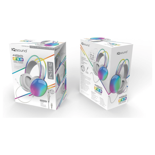 IQ Sound Pro kabelgebundenes Gaming-Headset mit Beleuchtung und Surround-Sound 🎮✨