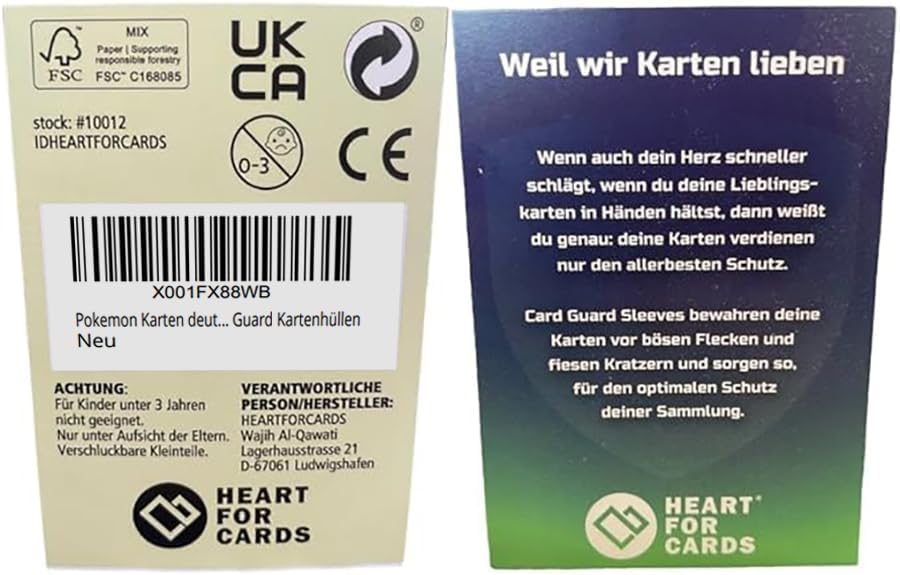 400x Pokémon Karten Deutsch 20 Holo oder Reverse Holo - 330x Common - 50x Energiekarten – Originale Karten aus aktuellen Sets Zufällige Auswahl Sammelkarten + Heartforcards® Versandschutz