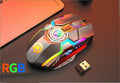 Kabellose RGB Gaming-Maus mit Akku und Stummschaltung