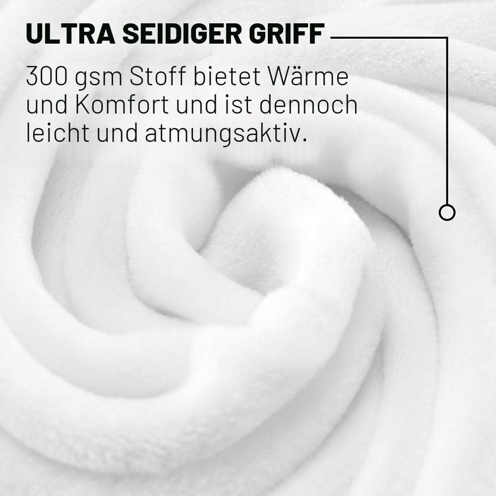 LOGOVISION Lord of THE RINGSOptimalweiche Kuscheldecke mit dem Logo Herr der Ringe, seidig, 152 x 127 cm
