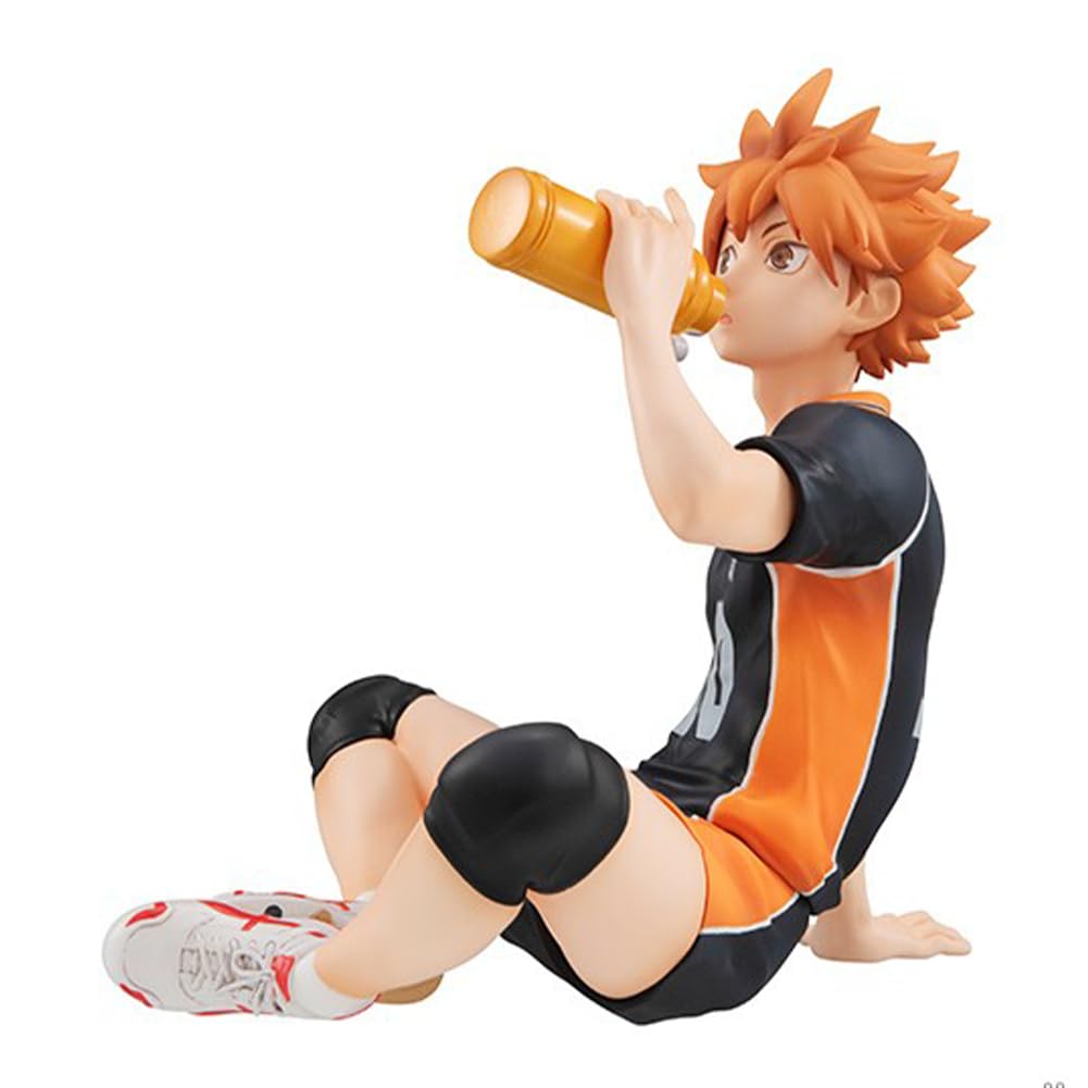 Haikyuu Figur Hinata Syouyou/Kageyama Statue - Nudelstopper Modell 10 cm - Sammlerstück PVC Sitzpose Skulptur Desktop Ornament