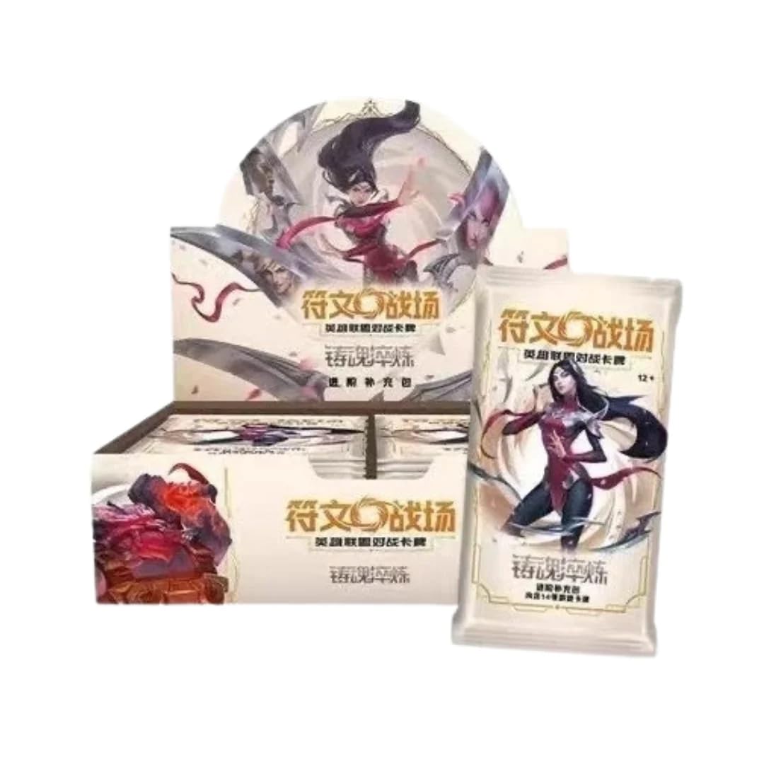 League of Legends Collectible Card, Riftbound Collectible Card, Sealed Box, Simplified Chinese Edition, Riot Games, for collectors aged 15+, Spiritforged (Jumbo 14 Card)