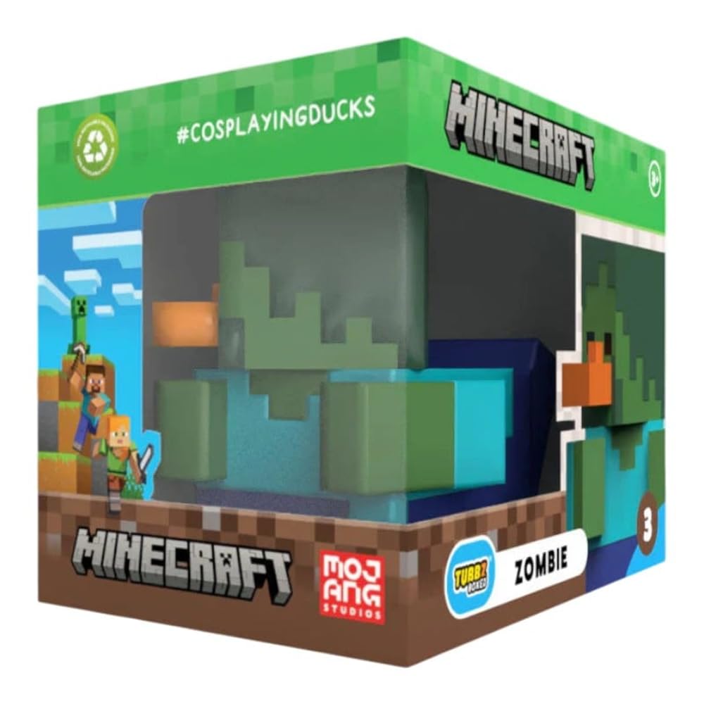 TUBBZ Erste Ausgabe Steve Sammler-Vinyl-Gummientenfigur - Offizielles Minecraft Merchandise - Filme & Videospiele
