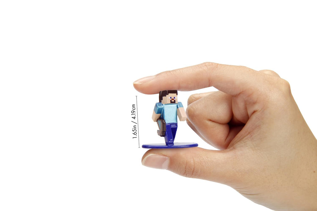 Jada Toys Minecraft Figur (1 Stück in Mystery Blind-Tüte) - 1 von 13 detaillierten Nano Sammelfiguren aus Metall für Fans und Kinder ab 3 Jahre, Welle 5, Auswahl per Zufallslos, je ca. 4 cm