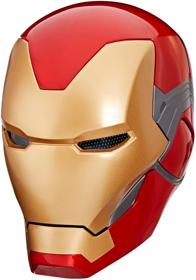 Marvel Legends Series Iron Man Electronic Premium Helmet with Light Effects, Avengers: Endgame Adult Roleplay Item
