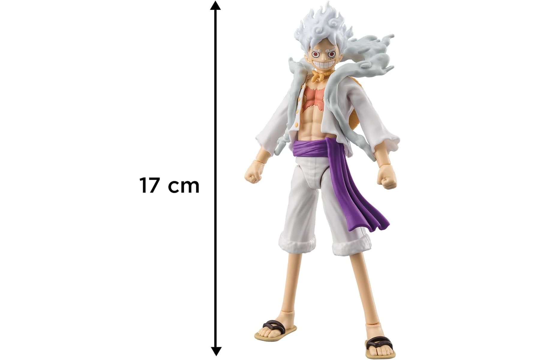 BANDAI – Anime Heroes – One Piece Figur – Lorenor Zorro 17 cm Three Sword Style – Offizielle Lizenz One Piece – Bewegliche Manga Figur Zorro 3 Schwerter – Spielzeug für Kinder ab 4 Jahren – 37052