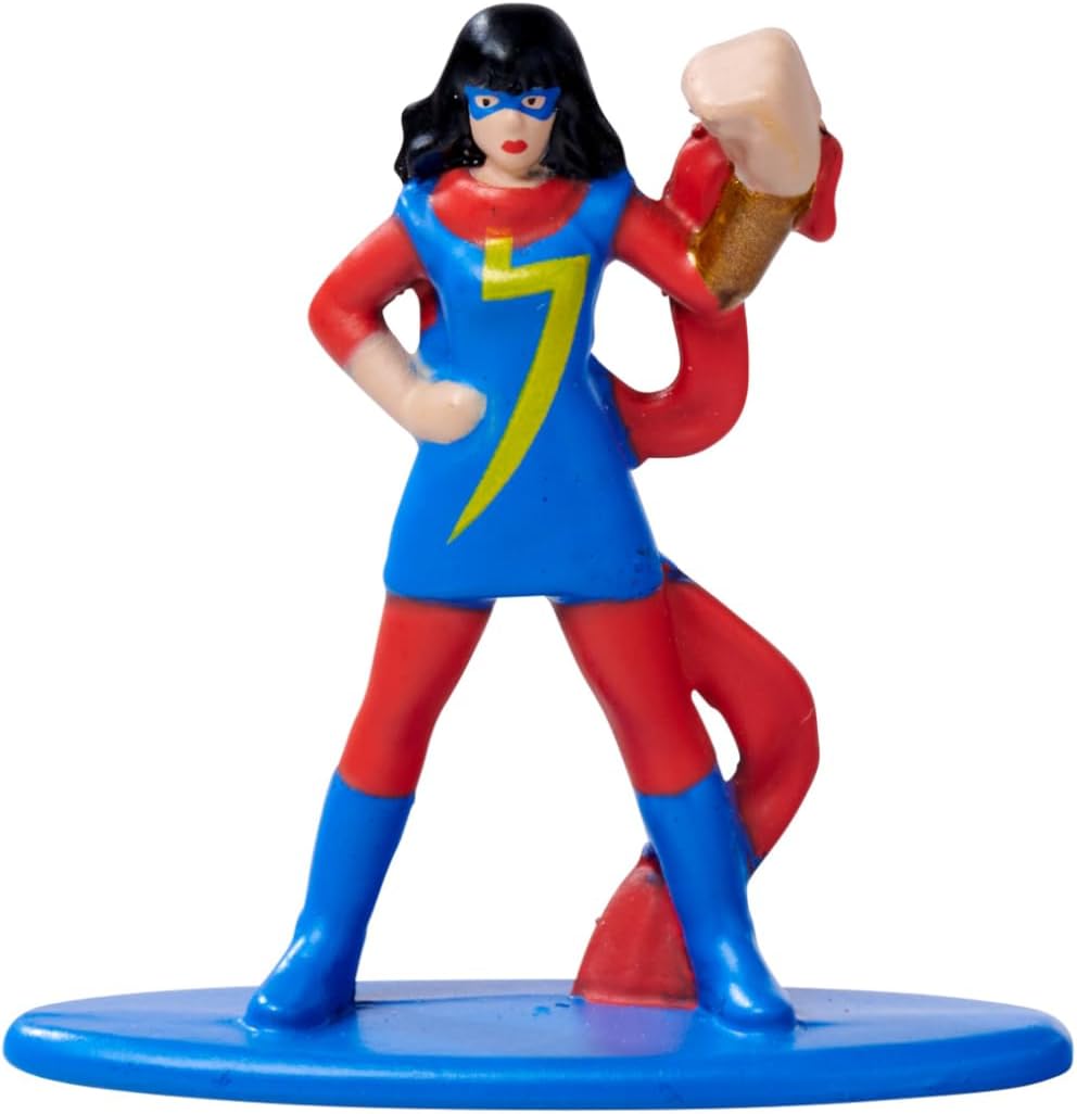 Jada Toys Marvel Figur (1x Mystery Figure im Blind Pack) - 1 Überraschungs-Sammelfigur aus 12 Marvel Figuren, Nano-Metallfigur für Fans und Kinder ab 3 Jahre, 4 cm, Welle 3