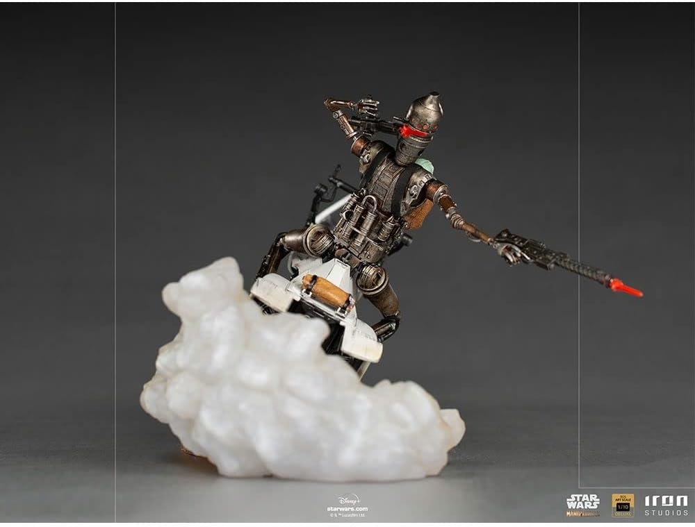 Iron Studios Deluxe BDS: Disney Star Wars The Mandalorian - IG-11 and The Child Art Scale Polystone Statue (1/10) (LUCSWR47021-10)