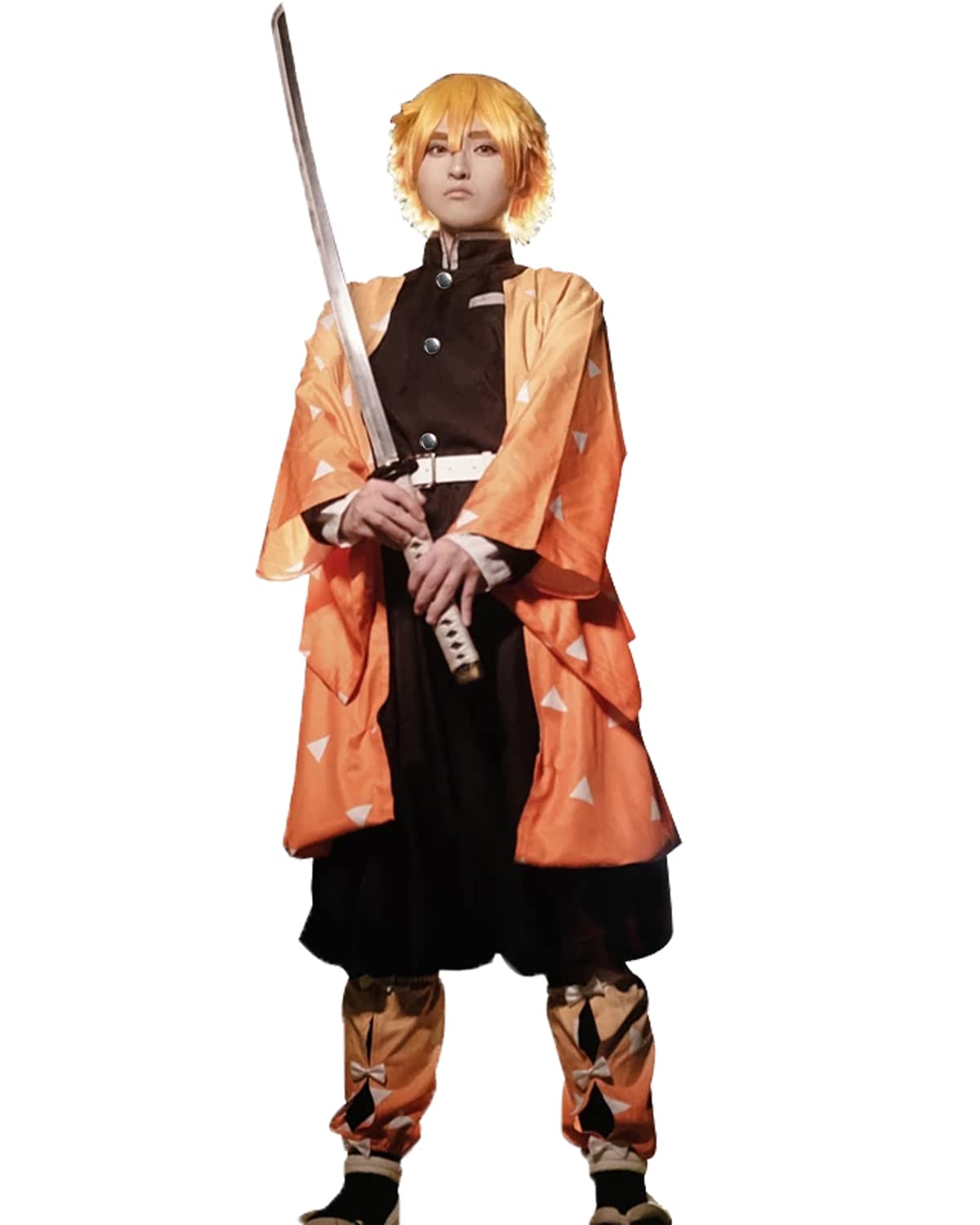 Fiamll Tanjirou Zenitsu Giyuu Cosplay Kostüm für Japanischer Anime Kimono demon cosplay Outfit Halloween Kostüm