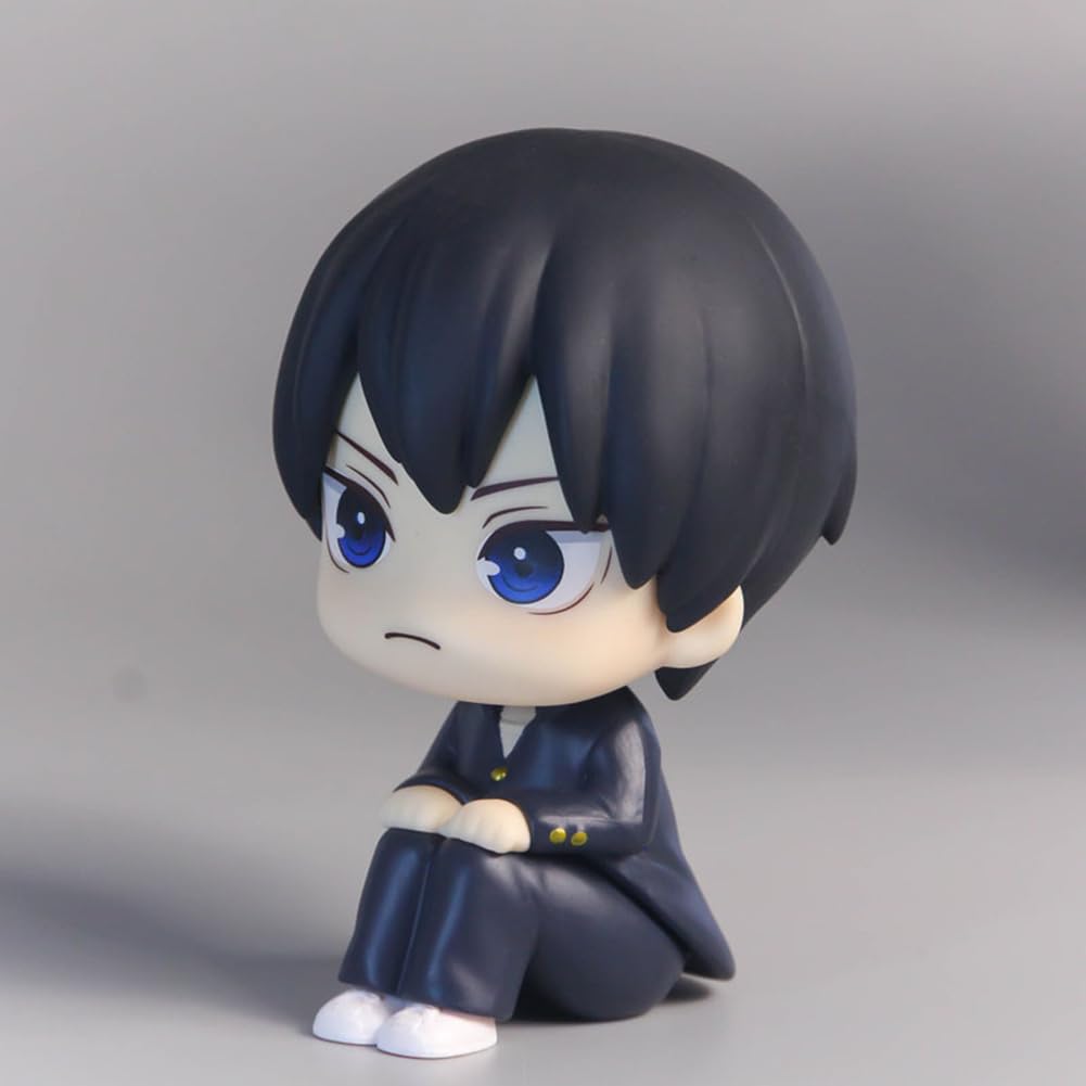 Haikyuu Figur Hinata Syouyou/Kageyama Statue - Nudelstopper Modell 10 cm - Sammlerstück PVC Sitzpose Skulptur Desktop Ornament