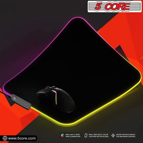 5Core RGB Gaming Mouse Pad - 12 Lighting Effects for Your Gaming Setup
