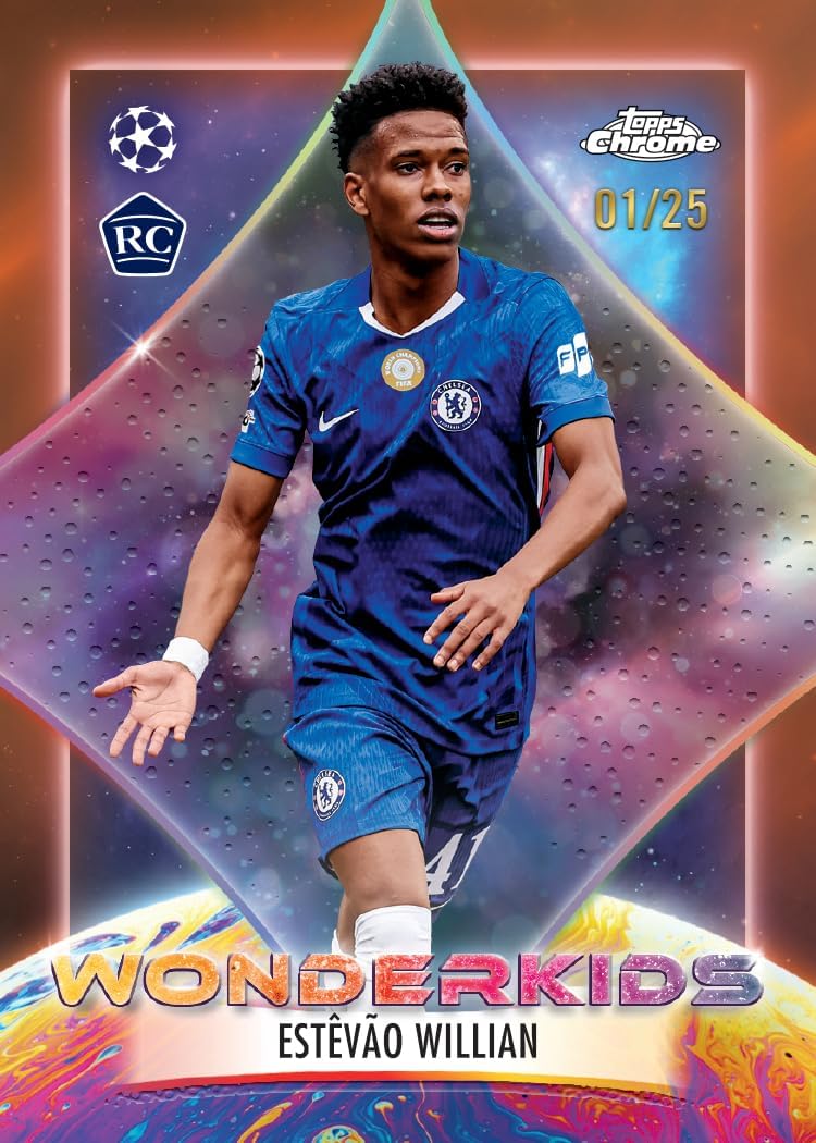Topps Chrome® UEFA Club Competitions 2025-26 - Value Box (contains 7 packs per box, 4 cards per pack)