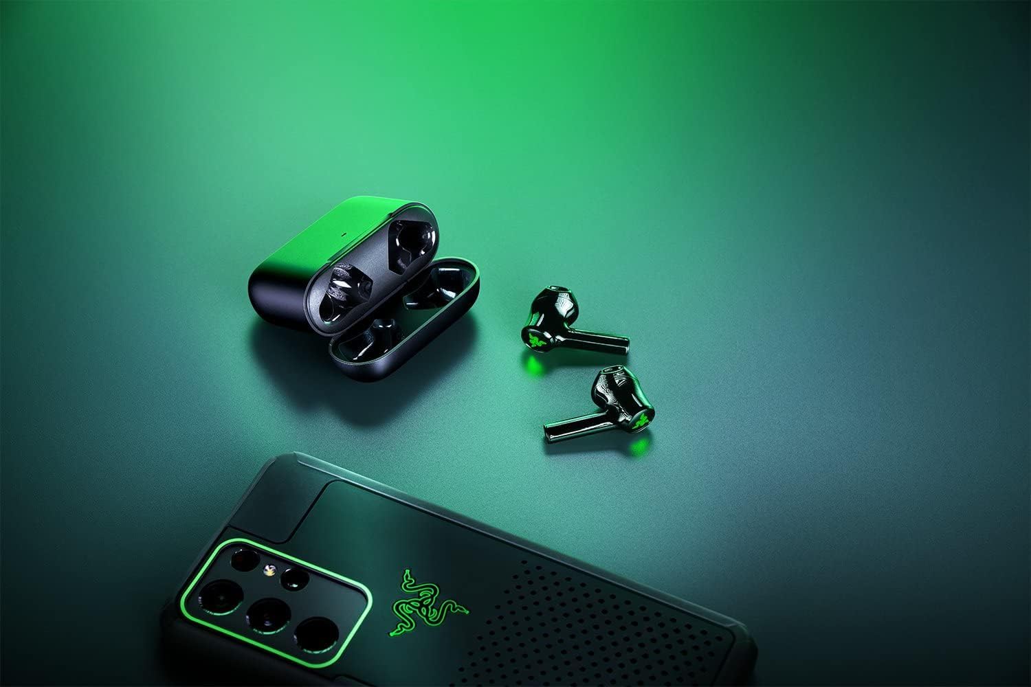Razer Hammerhead HyperSpeed - Drahtlose Multiplattform-Gaming in ear Kopfhörer für Xbox (True Wireless Gaming Earbuds mit HyperSpeed Wireless & Bluetooth 5.3, Chroma RGB) Schwarz