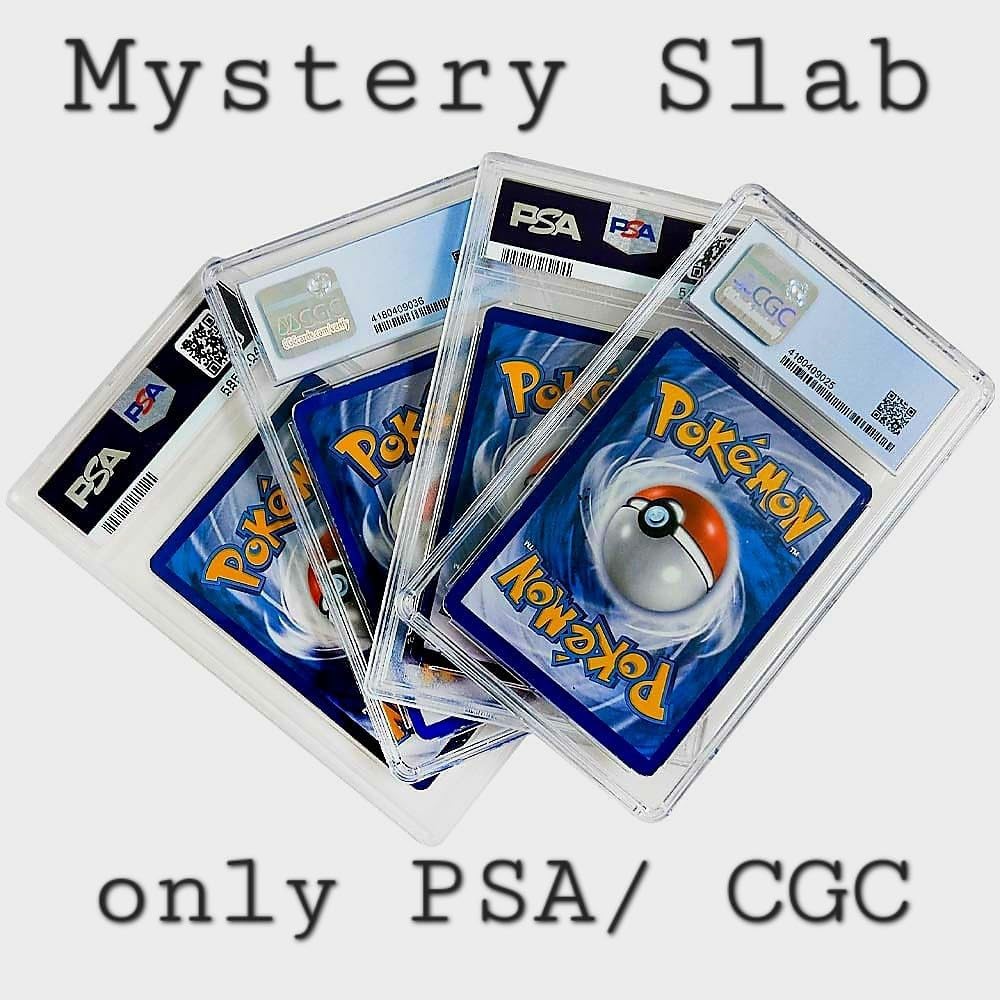 BB-Toy-Trades Mystery Graded Card Slab 1 Gegradete Pokemon Karte - Nur PSA oder CGC Karten Slabs