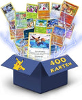 400x Pokémon Cards German 20 Holo or Reverse Holo - 330x Common - 50x Energy Cards - Original Cards from Current Sets Random Selection Collectible Cards + Heartforcards® Shipping Protection