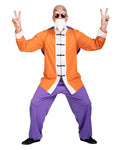 Funidelia Offizielles Meister Roshi Kostüm - Dragon Ball für Herren, Hose, Jacke, Rucksack, Schnurrbart mit Bart, Brille und Glatze - Outfit für Erwachsene für Partys, Karneval und Halloween