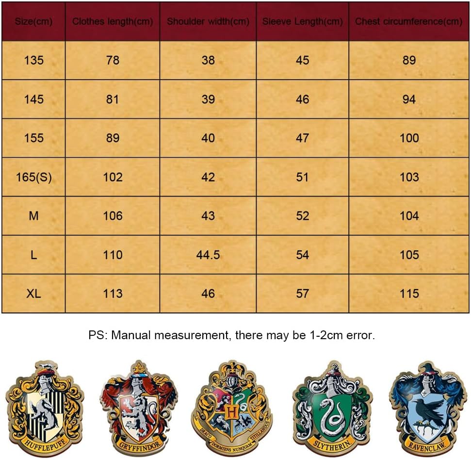 Magier Robe,Magier Uniform,mit Umhang und Krawatte,für Karneval,Halloween,Harry Potter cosplay kostüm (M, grün)