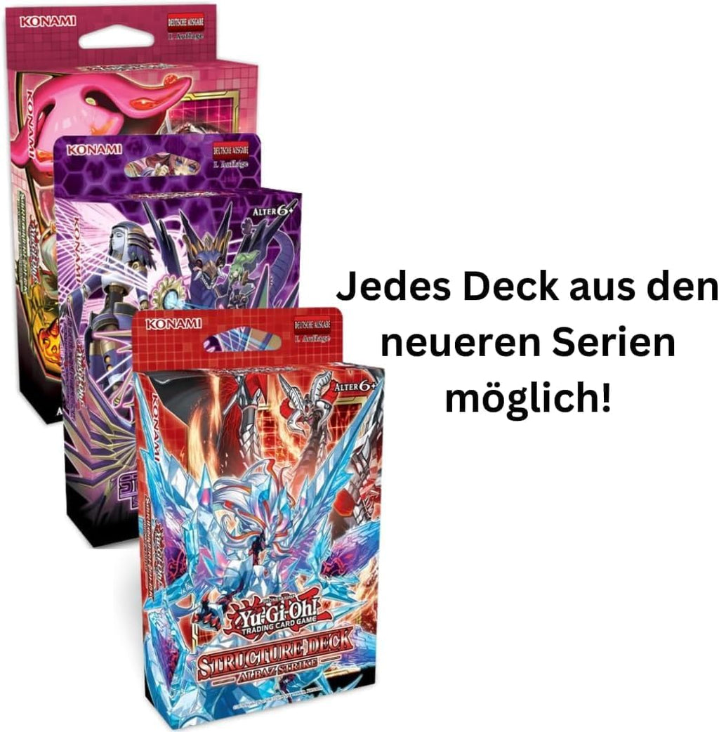 3x Yugioh Special Mystery Set - 3 random Yugioh Battle Decks, Structure Decks, Starter Decks - GERMAN + HeartGlobal® Shipping Protection