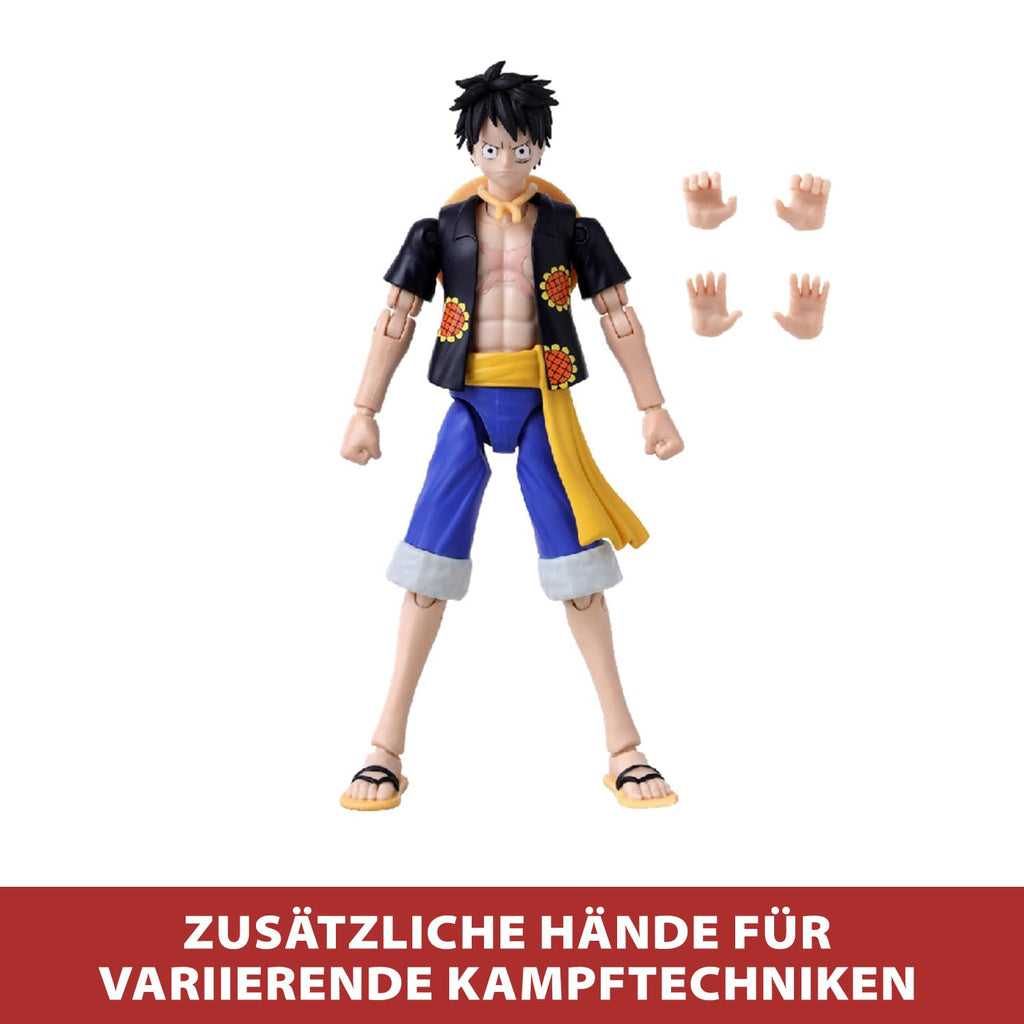 BANDAI – Anime Heroes – One Piece Figur – Lorenor Zorro 17 cm Three Sword Style – Offizielle Lizenz One Piece – Bewegliche Manga Figur Zorro 3 Schwerter – Spielzeug für Kinder ab 4 Jahren – 37052