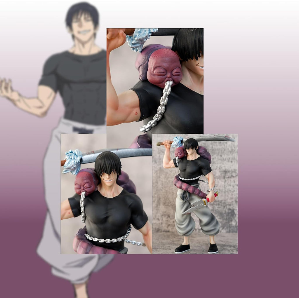 JJK Fushiguro Toji Figuren,22cm Figur JJK Merch Charakter Modell, Stehende Position Action Figur,Desktop Ornamente Model Collection für Fans Geschenk
