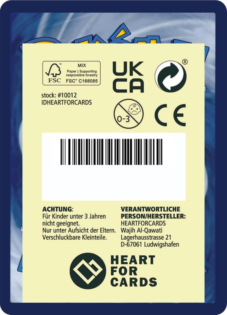 400x Pokémon Cards German 20 Holo or Reverse Holo - 330x Common - 50x Energy Cards - Original Cards from Current Sets Random Selection Collectible Cards + Heartforcards® Shipping Protection