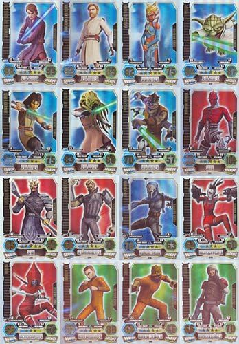 FA3 - Spar 1B - ALLE 16 Force Meister - Star Wars Force Attax - Serie 3