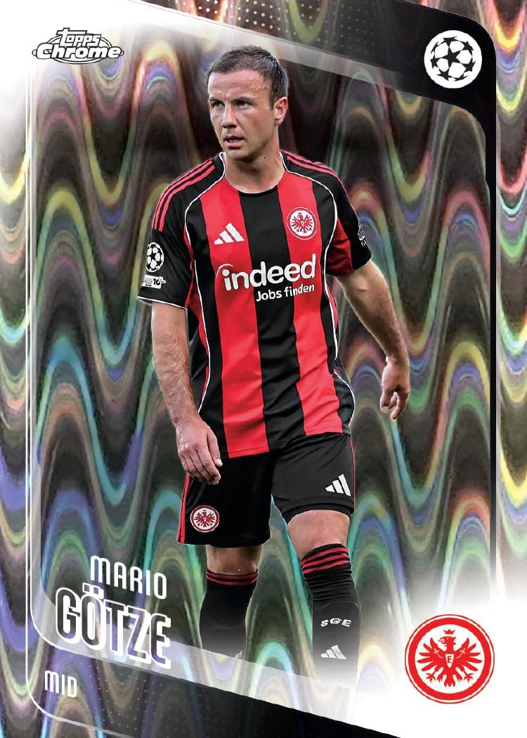 Topps Chrome® UEFA Club Competitions 2025-26 - Value Box (contains 7 packs per box, 4 cards per pack)