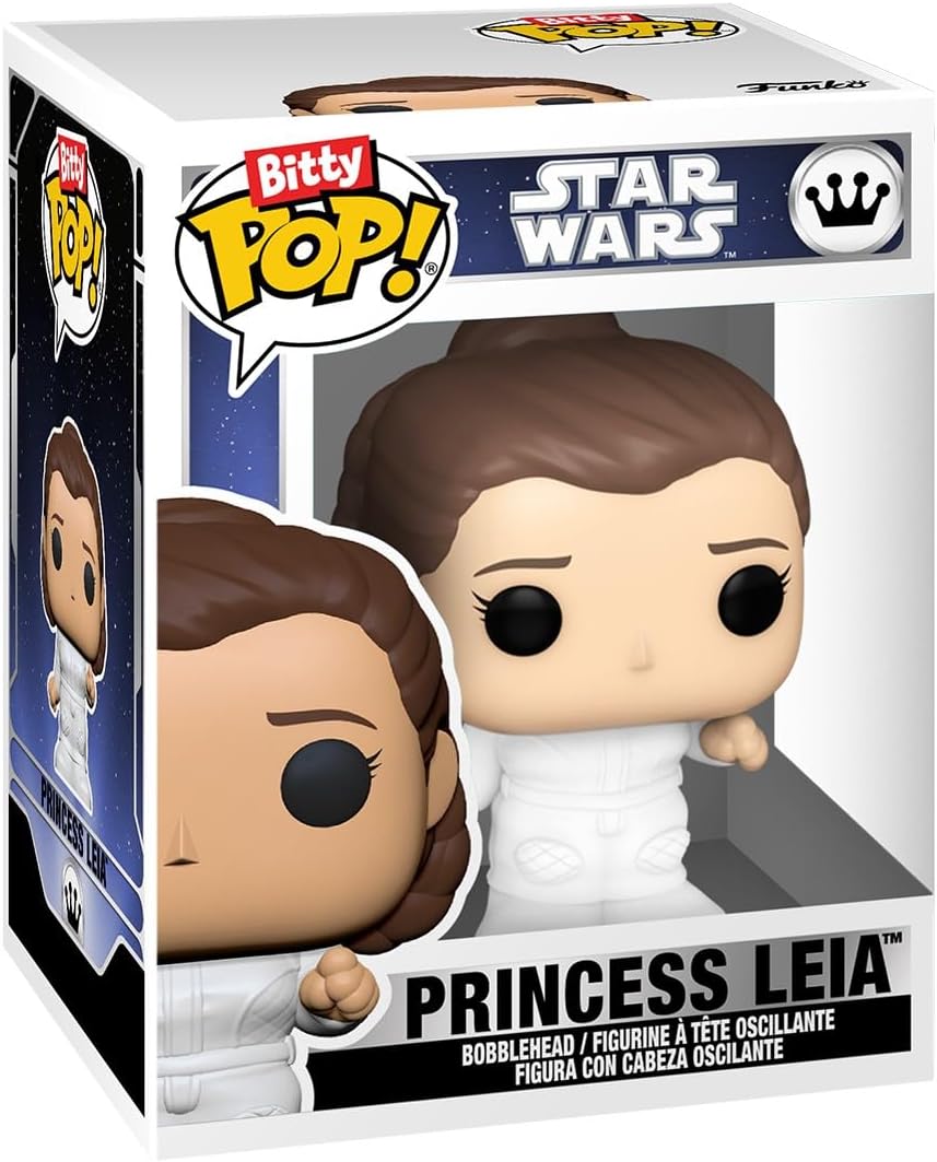 Funko Bitty Pop! SW - Leia 4pkund eine Überraschungs-Mini-Figur - 0.9 Inch (2.2 cm) - Star Wars Sammlerstück Stapelbares Display-Regal Inklusive - Geschenkidee Party-Tüten-Strumpf