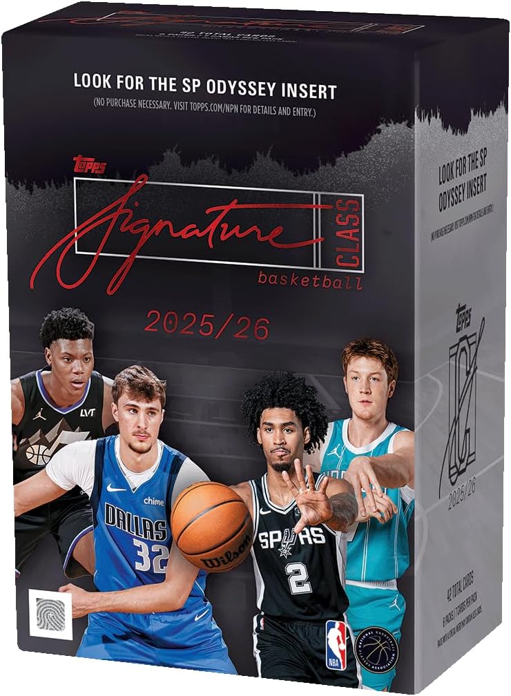 2025-26 Topps Signature-Klasse Basketball – Vorteilsbox – (7 Karten pro Packung, 6 Packungen pro Box)