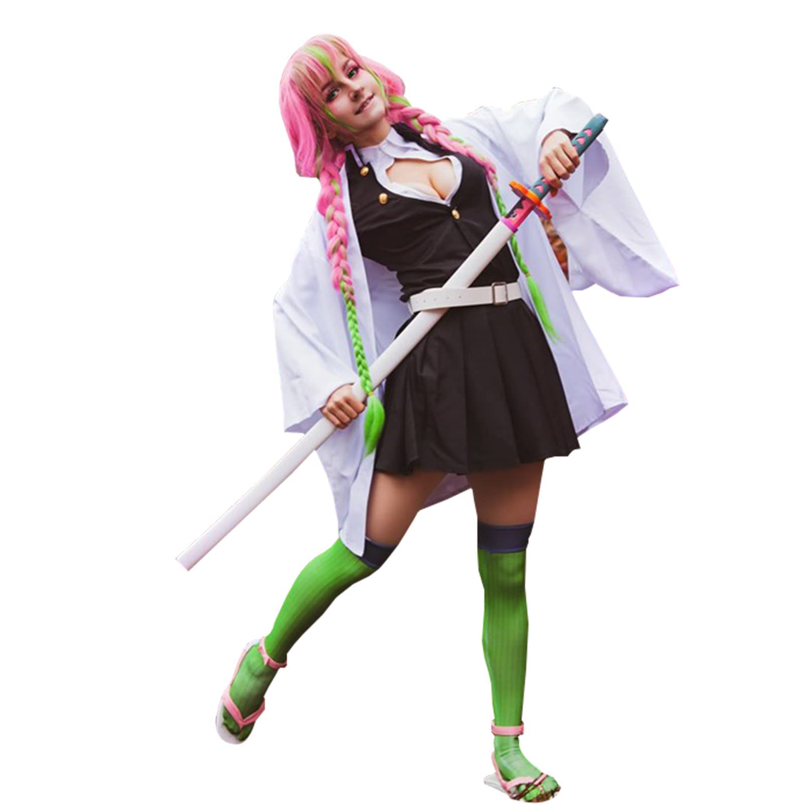 Fiamll Tanjirou Zenitsu Giyuu Cosplay Kostüm für Japanischer Anime Kimono demon cosplay Outfit Halloween Kostüm