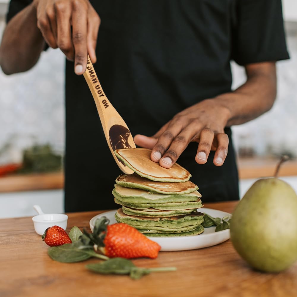 Gravierte Holzlöffel-Set mit 5 – Lustige Harry Geschenke Kochlöffel, Küchenutensilien zum Kochen, Einweihungsgeschenk, Harry Weihnachten Geschenke für Frauen oder Männer (Küche/Deko)