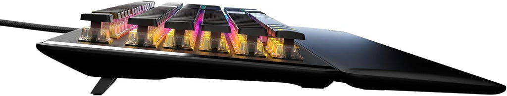 Turtle Beach Vulcan II Tactile mechanische RGB-Gaming-Tastatur DE Layout | Schwarz, TITAN-Mechanikschalter, RGB-Tasten, abnehmbare Handballenauflage, Mediensteuerung, Aluminiumplatte, Ziffernblock