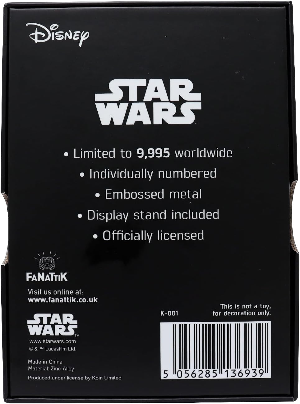 FaNaTtik Sammlerstück Han Solo 75 X 50 Mm