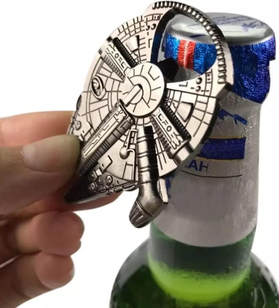 Han Solo's Millennium Falke Flaschenöffner in Raumschiff-Optik | 60 x 48mm, Star Wars Fan Geschenk, Geschenk Kind Mann Frau