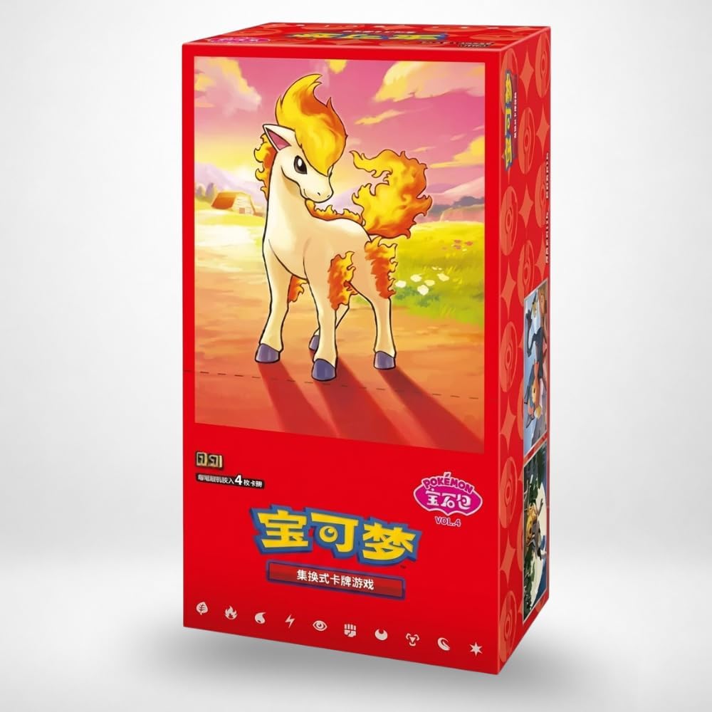Pokemon Gem Pack 4 CBB4C Ponyta – Vereinfachte chinesische Version – Booster Box neu und versiegelt – Pokémon-Karten TCG