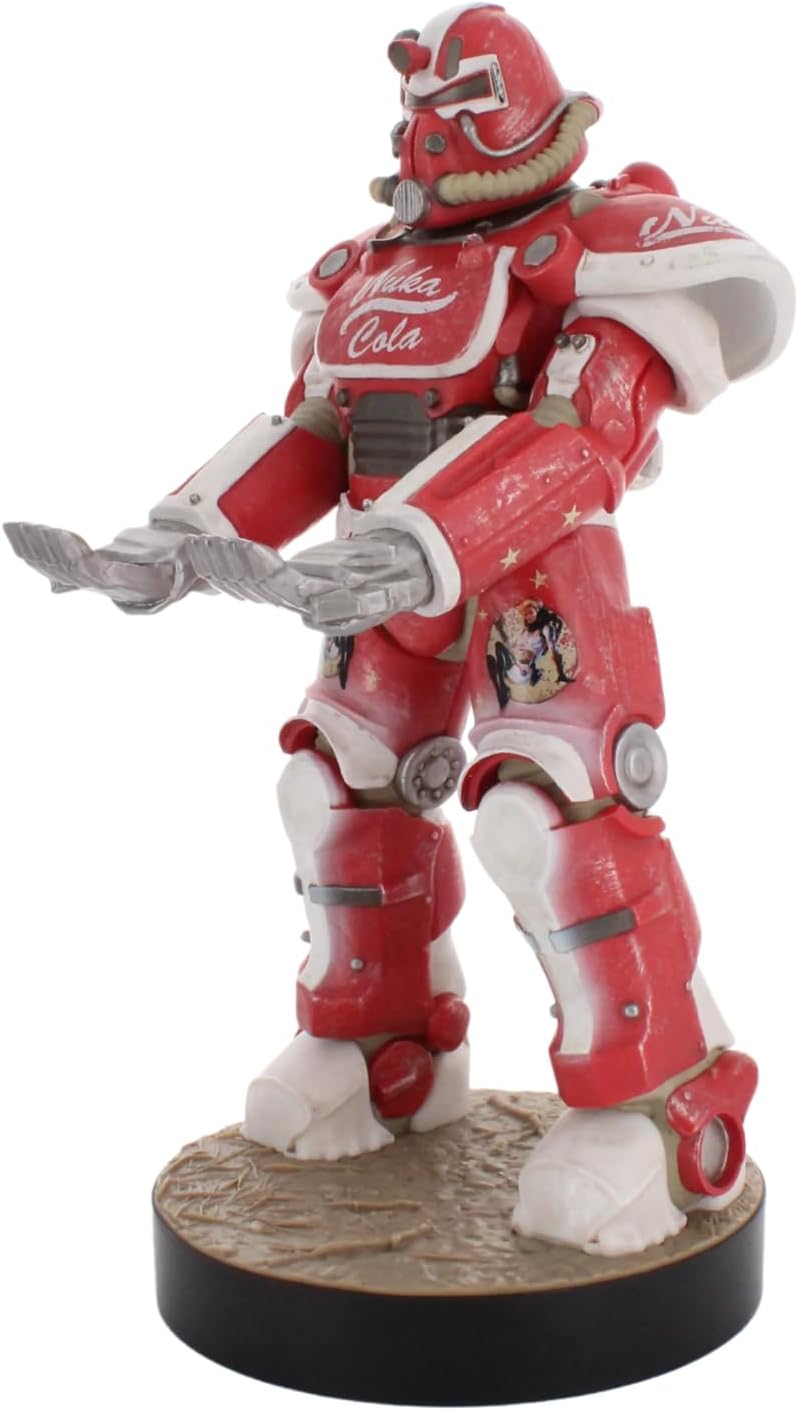 Cableguys Fallout Nuka Cola Power Armour Controller Halter & Handy Ständer - Gaming Zubehör für Schreibtisch-Setup, Ständer Kompatibel mit Xbox-, PlayStation- & den meisten Standard-Controllern