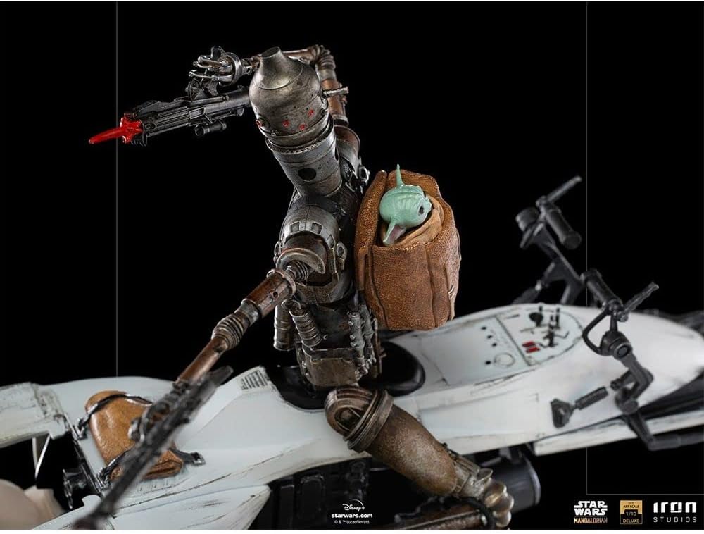 Iron Studios Deluxe BDS: Disney Star Wars The Mandalorian - IG-11 and The Child Art Scale Polystone Statue (1/10) (LUCSWR47021-10)