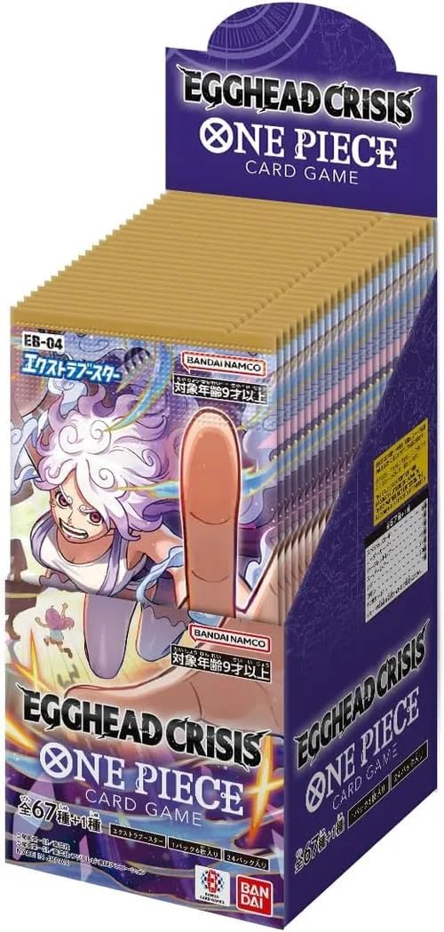 One Piece Card Game - Egghead Crisis Booster Display Box EB-04 JAPANISCH NEU & OVP + BB-Toy-Trades Toploader