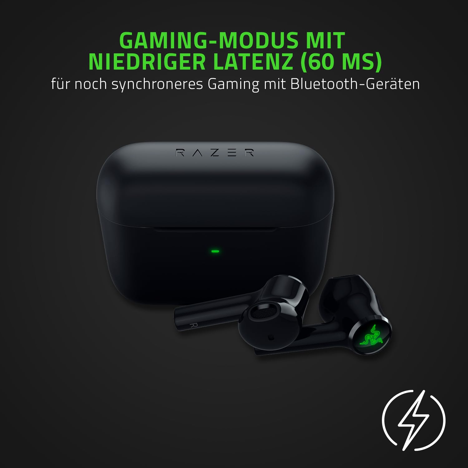 Razer Hammerhead HyperSpeed - Drahtlose Multiplattform-Gaming in ear Kopfhörer für Xbox (True Wireless Gaming Earbuds mit HyperSpeed Wireless & Bluetooth 5.3, Chroma RGB) Schwarz