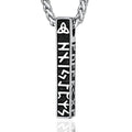 Wikinger Runen Halskette Herren - 60CM Edelstahl Herren Kette, Viking Keltischer knoten Männer Halskette, Schmuck Geschenke für Ehemann Papa Sohn Bruder Freund Weihnachten Geburtstag