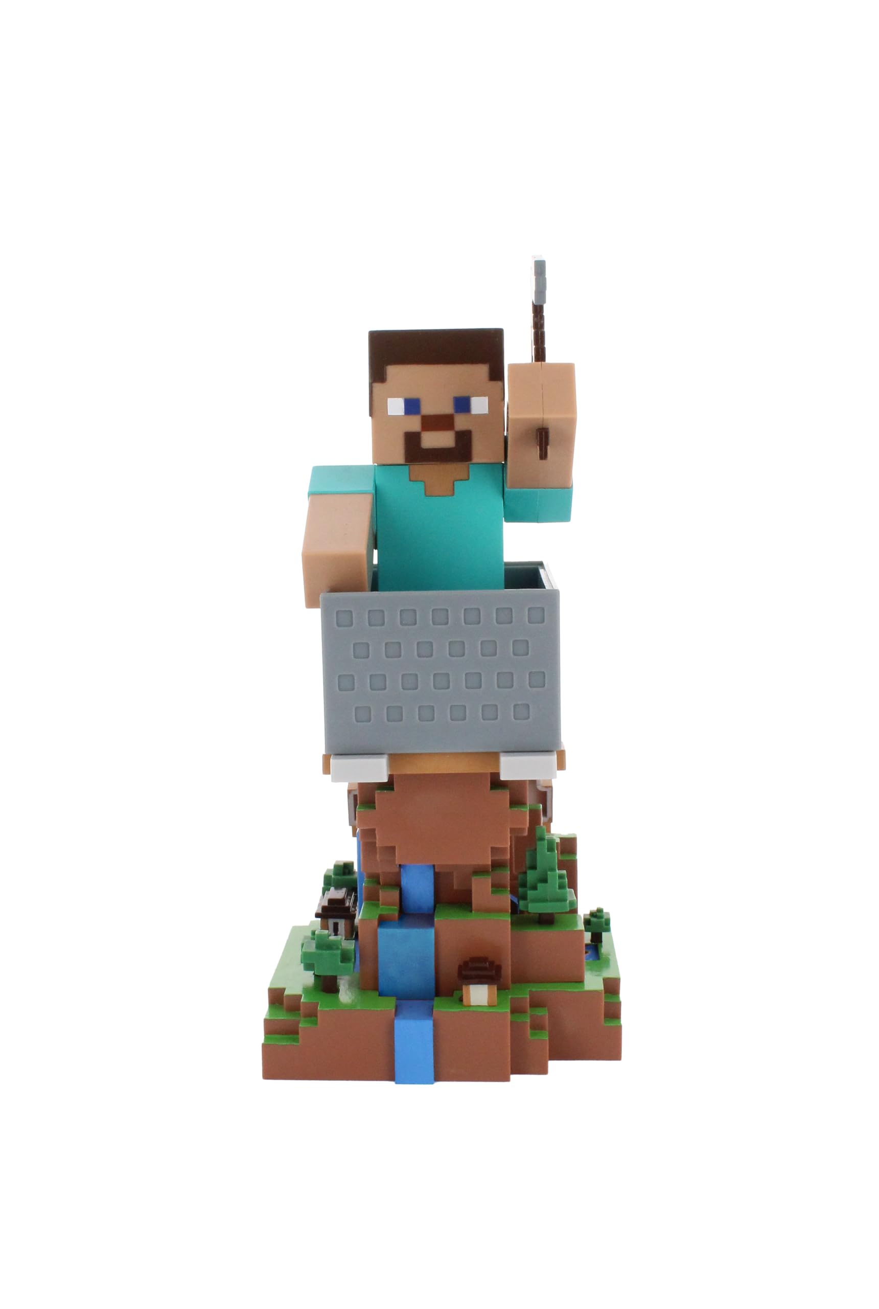 Cableguys Minecraft Steve in Diamond Armour Controller Halter & Handy Ständer - Gaming Zubehör für Schreibtisch-Setup, Ständer Kompatibel mit Xbox-, PlayStation- & den meisten Standard-Controllern