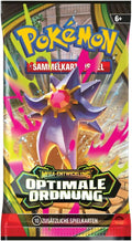 1x Pokémon ME03 Booster – Mega-Entwicklung: Optimale Ordnung Deutsch, Sammelkarten Booster Pack, Original Versiegelt +Heartglobal Versandschutz