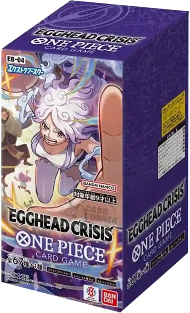 One Piece Card Game - Egghead Crisis Booster Display Box EB-04 JAPANISCH NEU & OVP + BB-Toy-Trades Toploader