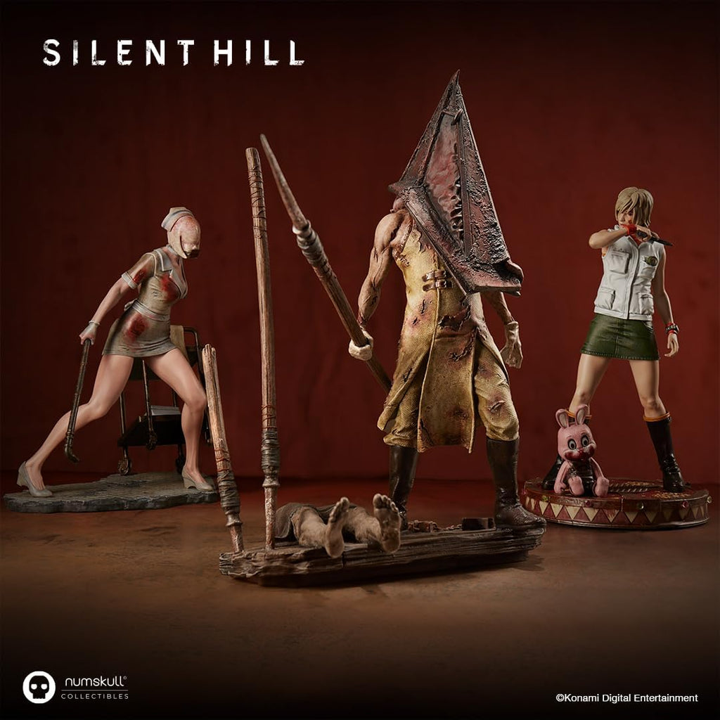Numskull Silent Hill 2 James Sunderland Figur 23,5 cm Sammlerstatue – Offizielles Konami Silent Hill Merchandise – Limitierte Gaming-Figur | Handbemaltes PVC, 23,5 cm hoch, rostiger Boden. Schreibtisch oder Regal Display Für Silent Hill Sammler und Fans