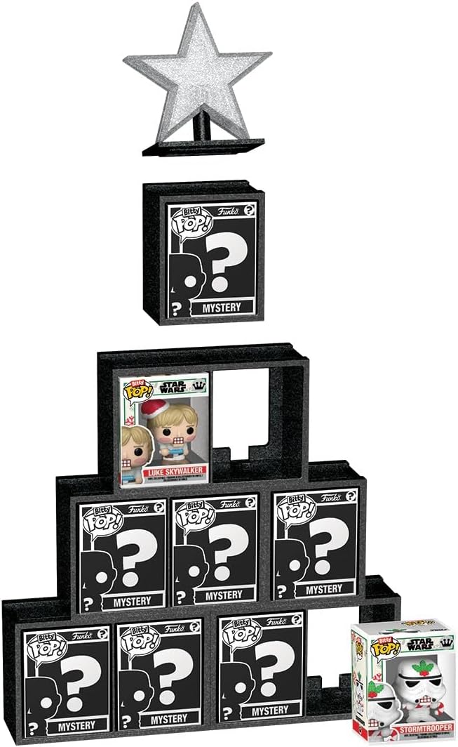 Funko Bitty POP! Countdown Calendar: Star Wars - Adventskalender - 24 Tage voller Überraschungen - Sammelbar Vinyl Mini Figures - Mystery-Box - Geschenkidee - Weihnachts-Countdown