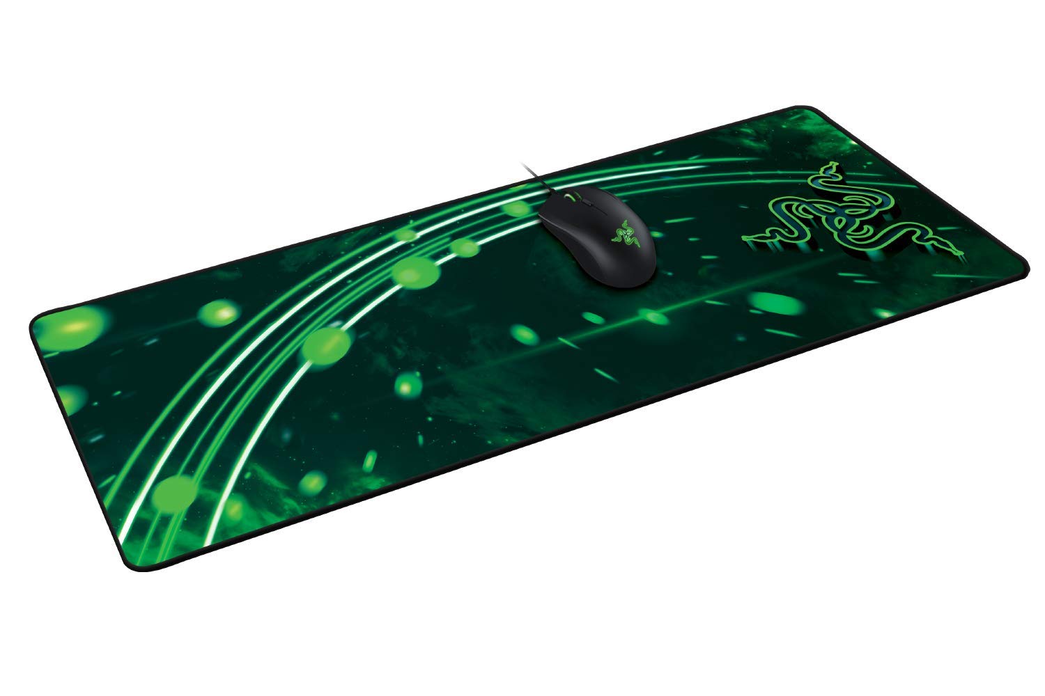 Razer Goliathus Mobile - Extra dünne weiche Gaming Maus-Matte für unterwegs (Kompaktes Mousepad mit reibungsfreier Stoff-Oberfläche, Gesteppter Rand, rutschfest, Abwischbar) Schwarz