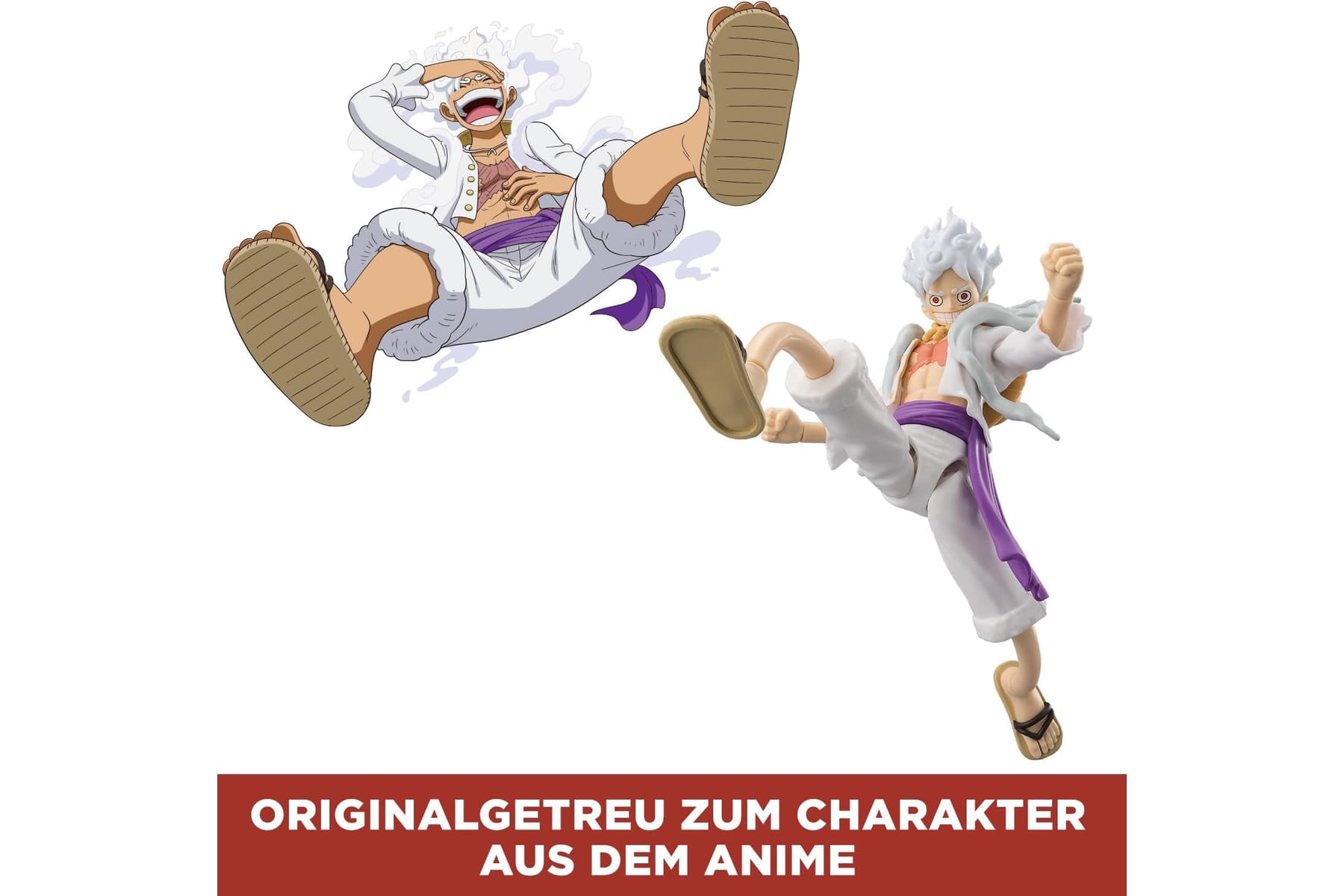 BANDAI – Anime Heroes – One Piece Figur – Lorenor Zorro 17 cm Three Sword Style – Offizielle Lizenz One Piece – Bewegliche Manga Figur Zorro 3 Schwerter – Spielzeug für Kinder ab 4 Jahren – 37052